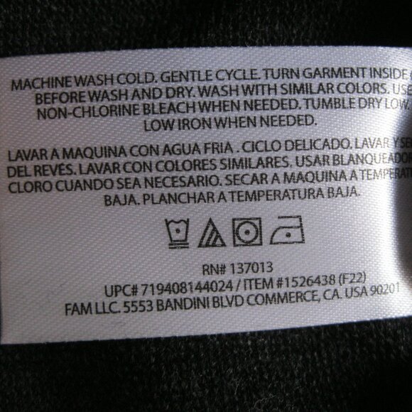 NWT* Banana Republic Men’s Waffle Crew pullover Sweatshirt L Charcoal (0607) - Picture 9 of 15